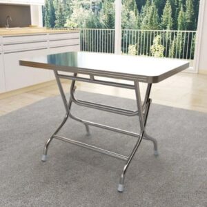 Bàn inox chữ nhật